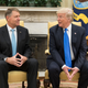 President of Romania Klaus Iohannis And President Donald Trump meet in the Oval Office of the White House on June 9, 2017, in Washington, D.C. (Michael Reynolds-Pool/Getty Images)